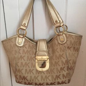 Michael Kors gold purse